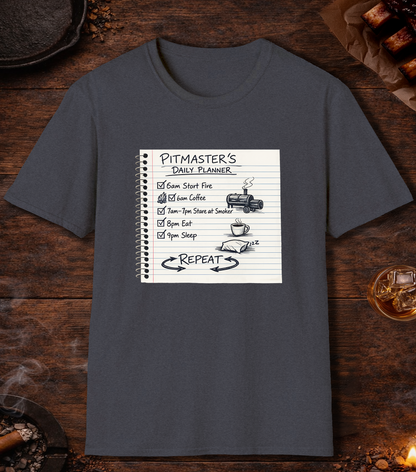 Pitmasters Daily Planner T-Shirt - Heather Navy