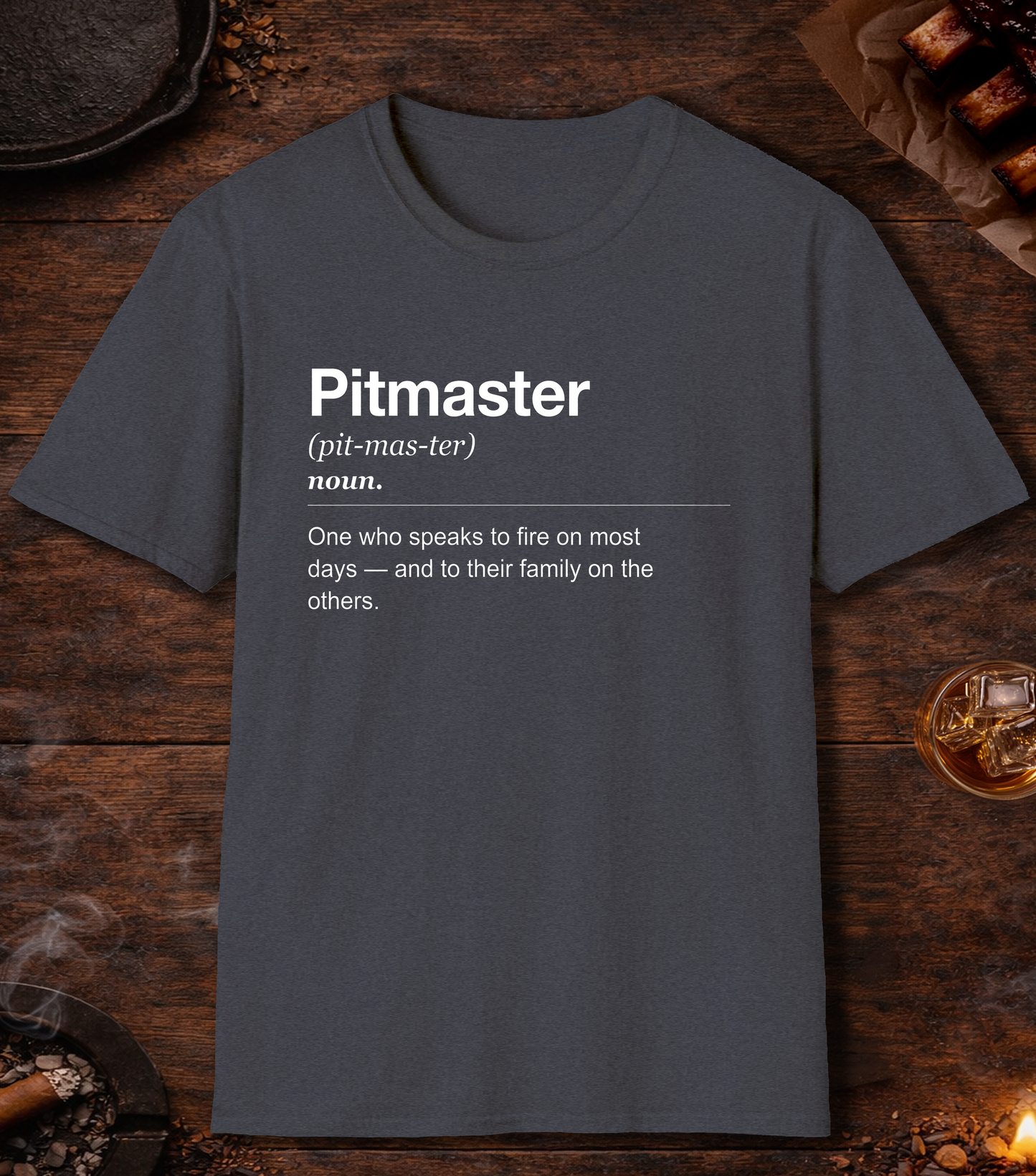 Pitmaster Definition T-Shirt - Heather Navy