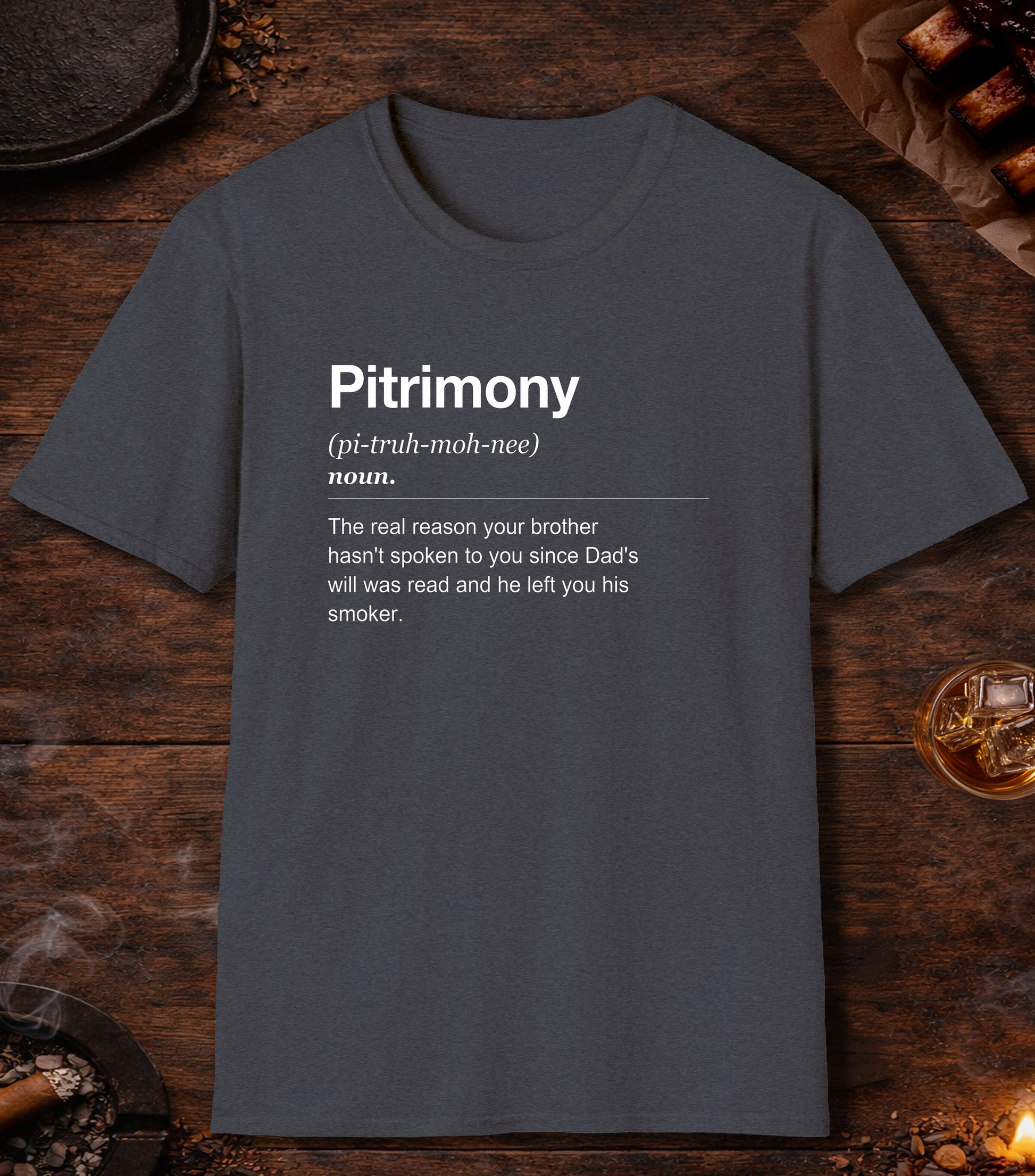 Pitrimony Definition T-Shirt - Heather Navy