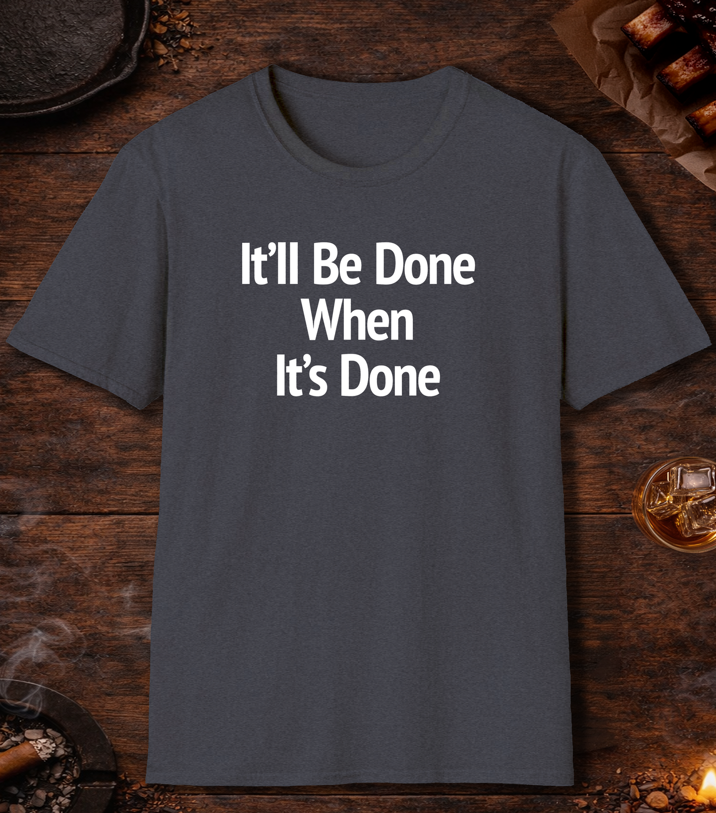 Itll Be Done T-Shirt - Heather Navy
