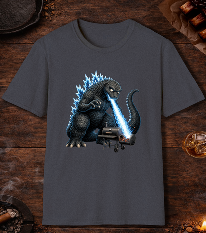 Dino Breath Fire Starter T-Shirt - Heather Navy