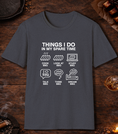Spare Time T-Shirt - Heather Navy