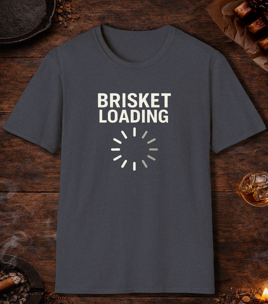 Brisket Loading T-Shirt - Heather Navy