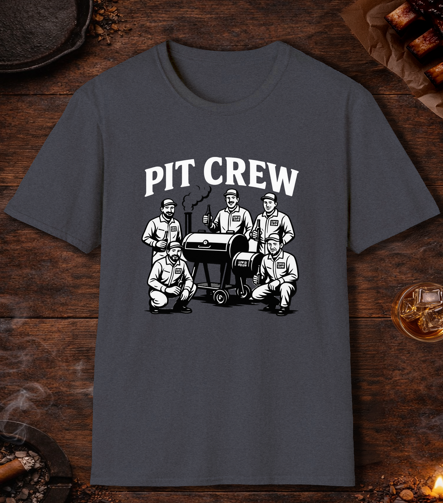 Pit Crew T-Shirt - Heather Navy