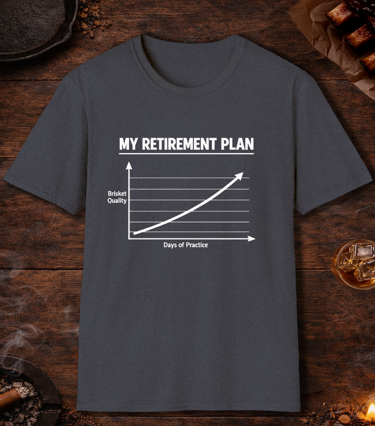 My Retirement Plan T-Shirt - Heather Navy