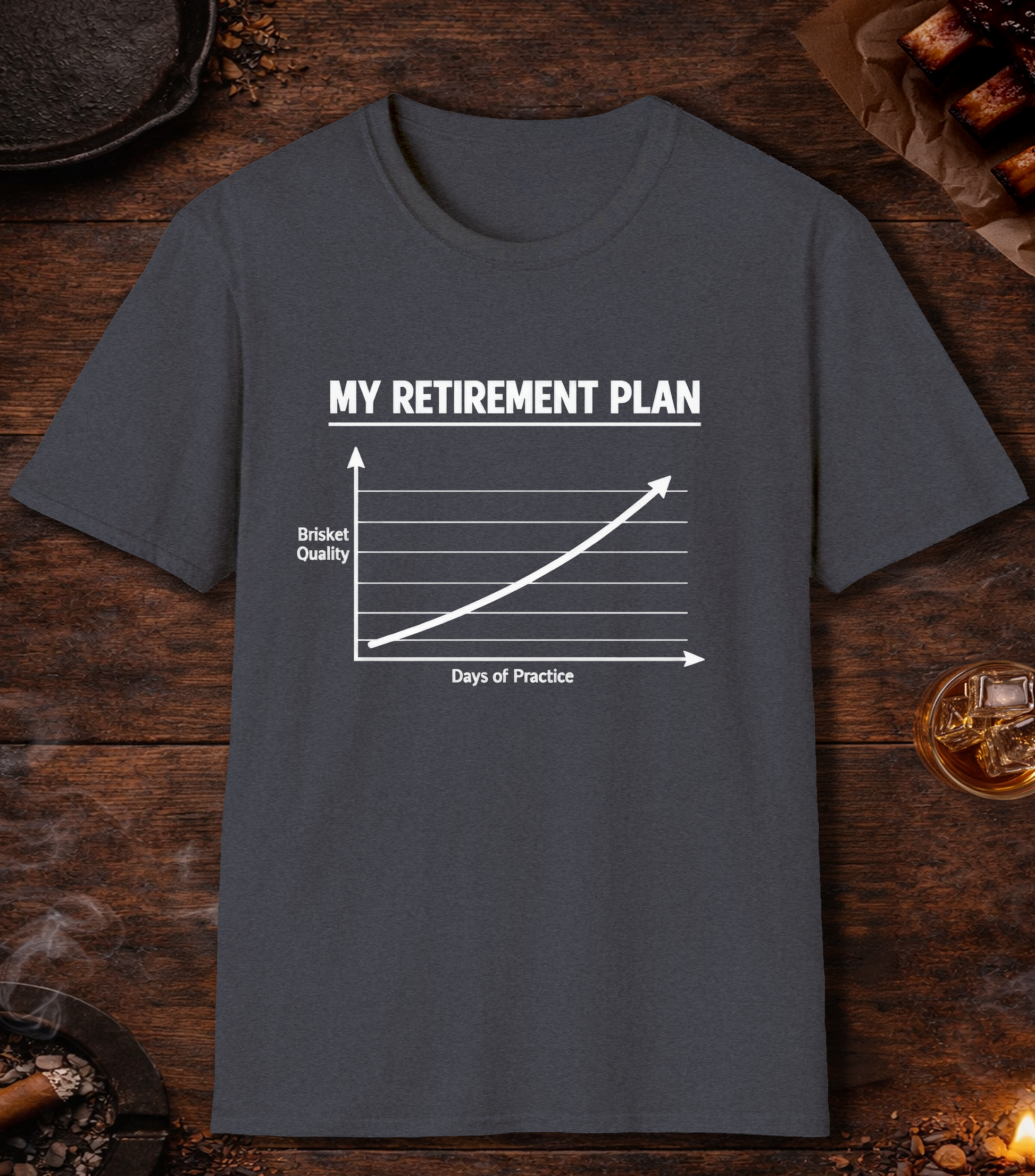 My Retirement Plan T-Shirt - Heather Navy