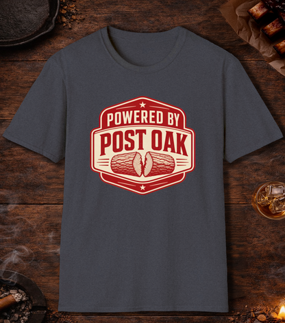 Powered by Post Oak T-Shirt - Heather Navy