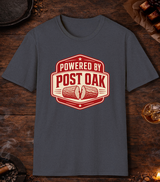 Powered by Post Oak T-Shirt - Heather Navy