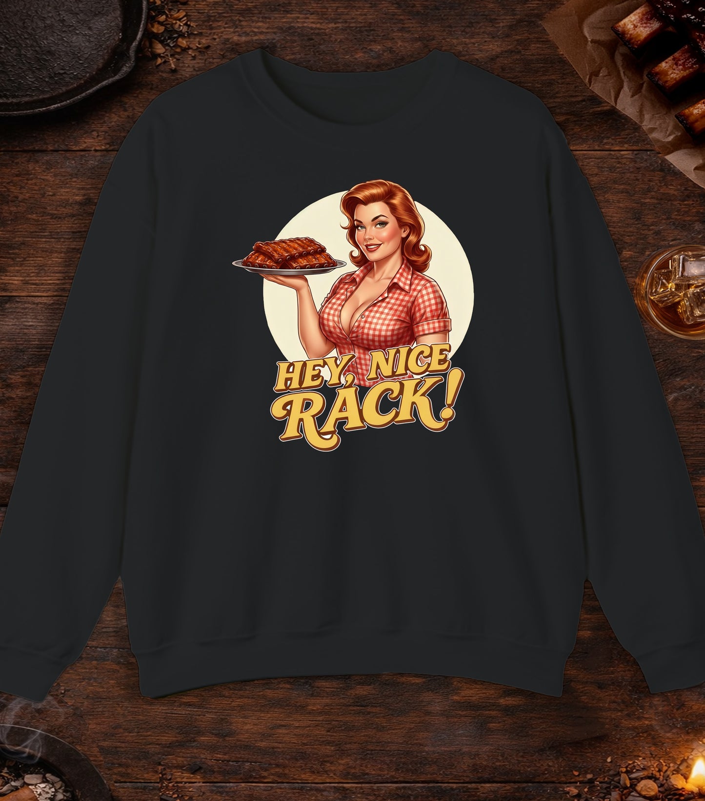 Hey Nice Rack Crewneck - Black