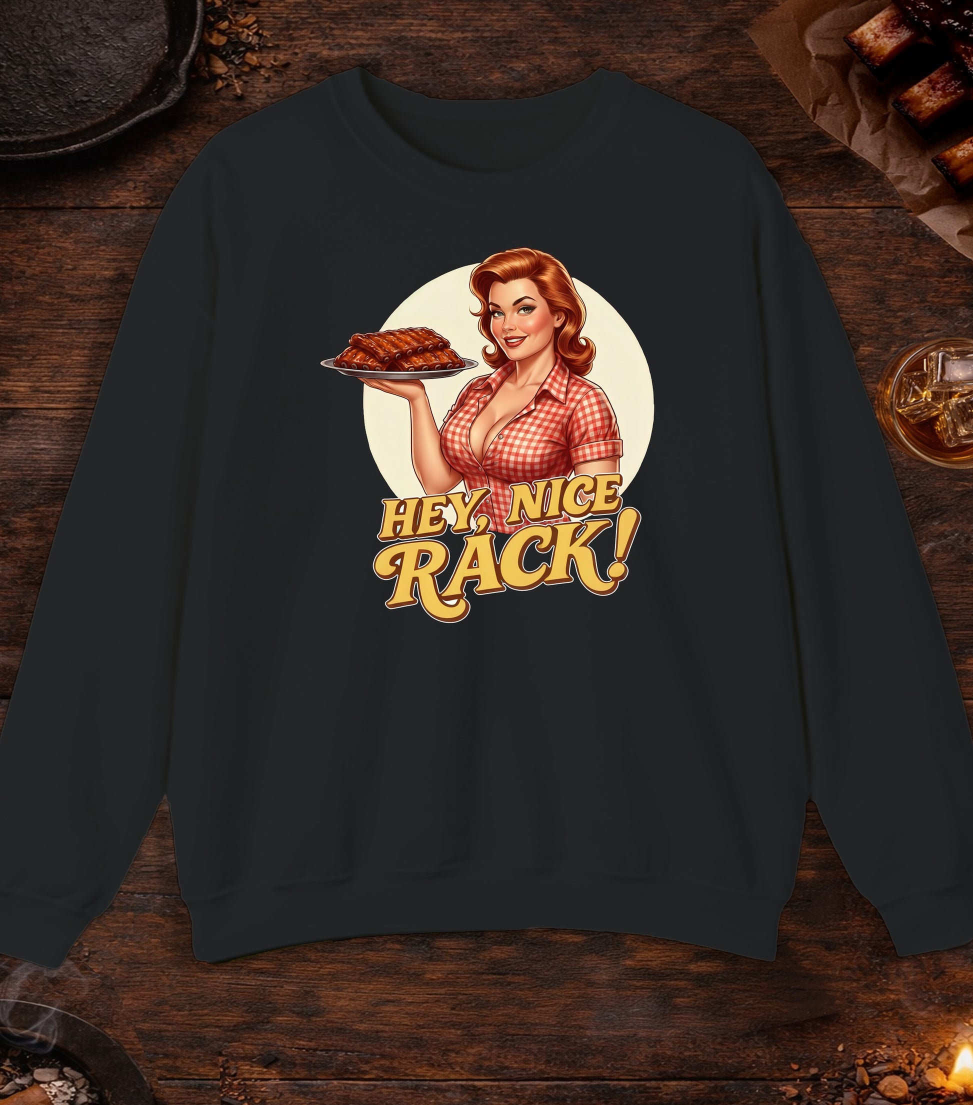 Hey Nice Rack Crewneck - Black