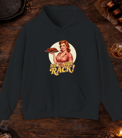 Hey Nice Rack Hoodie - Black