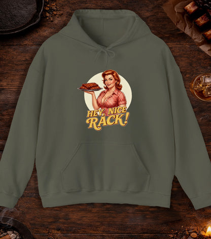 Hey Nice Rack Hoodie - Military Green