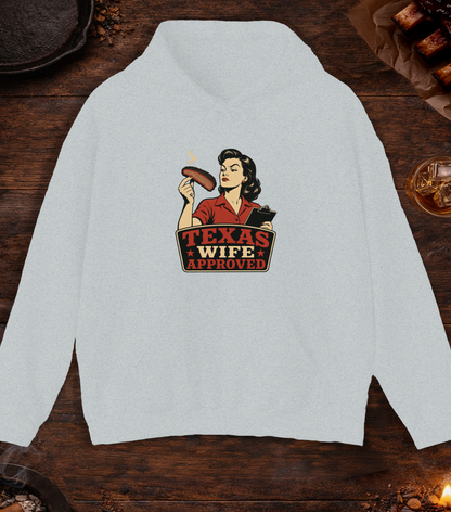 Texas Wife Approved Hoodie - Ash