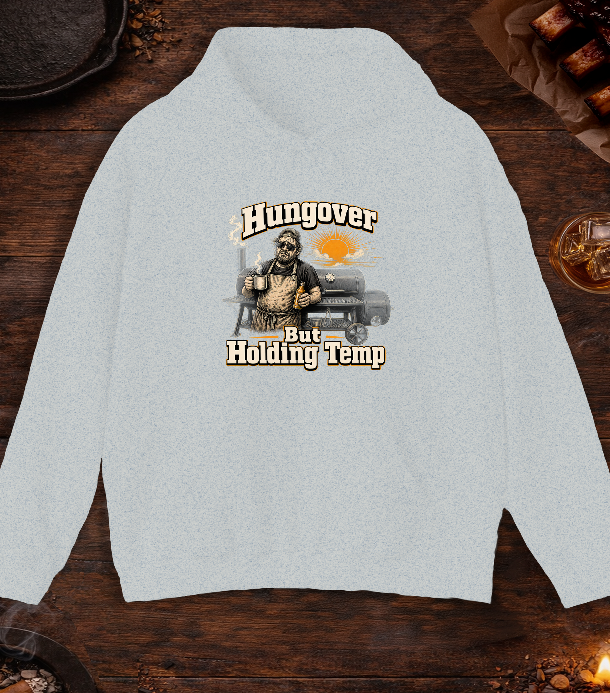 Hungover Holding Temp Hoodie - Ash