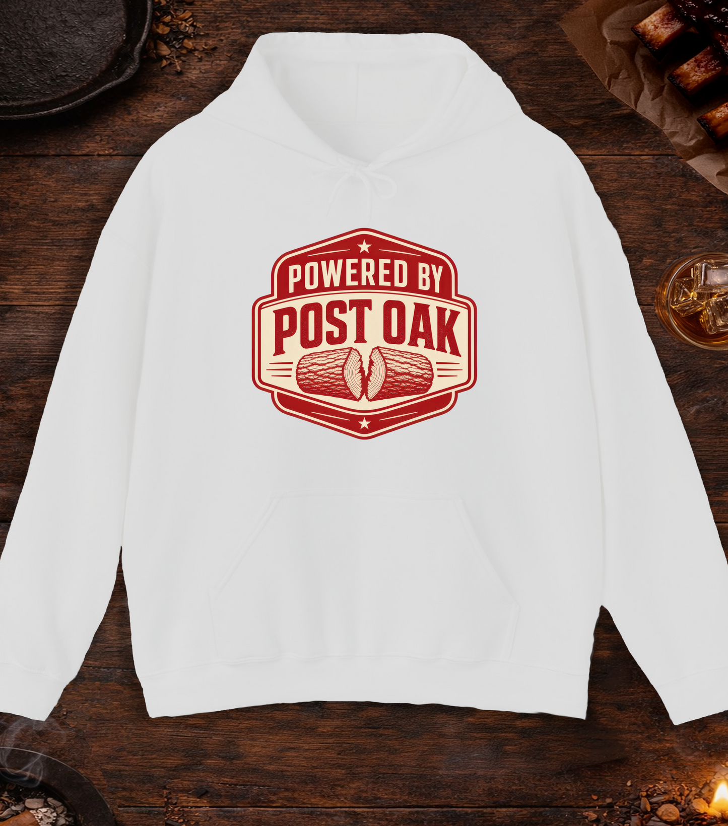 Powered by Post Oak Hoodie - Ash