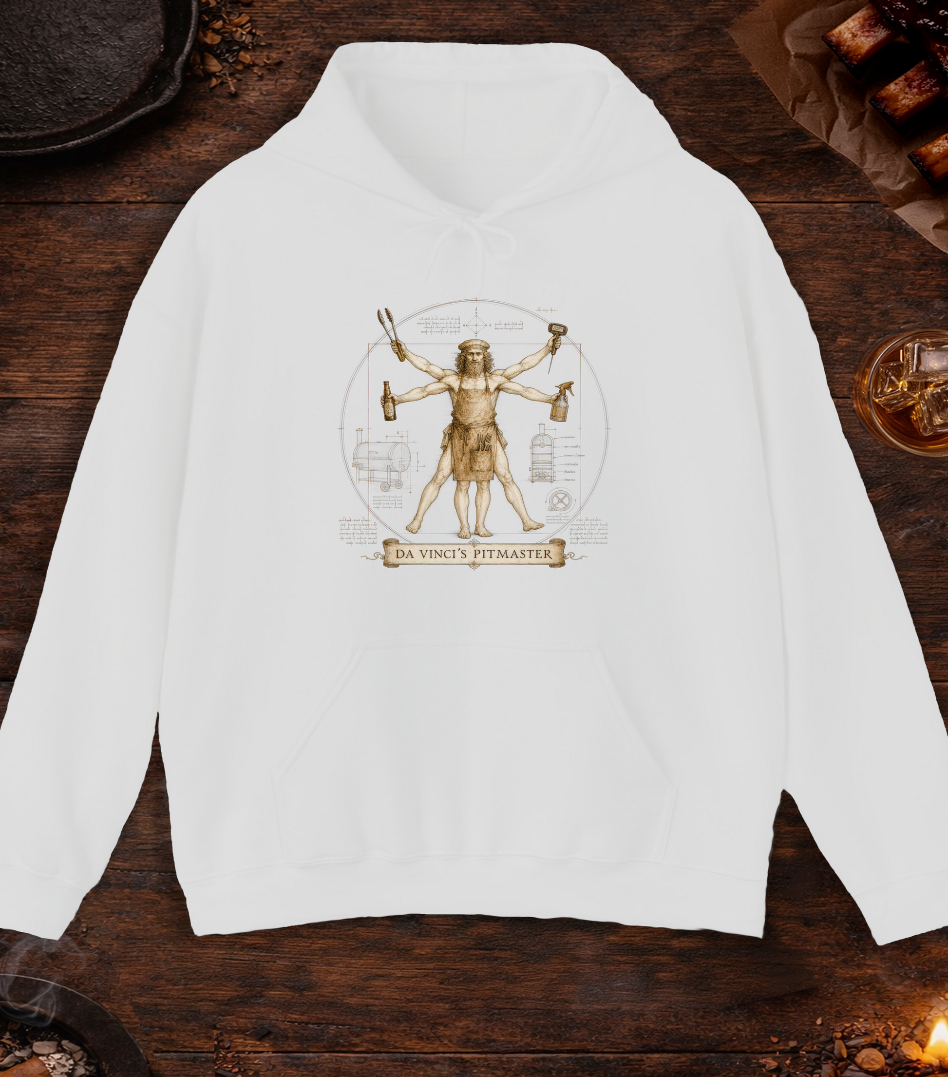 Da Vinci's Pitmaster Hoodie - Ash