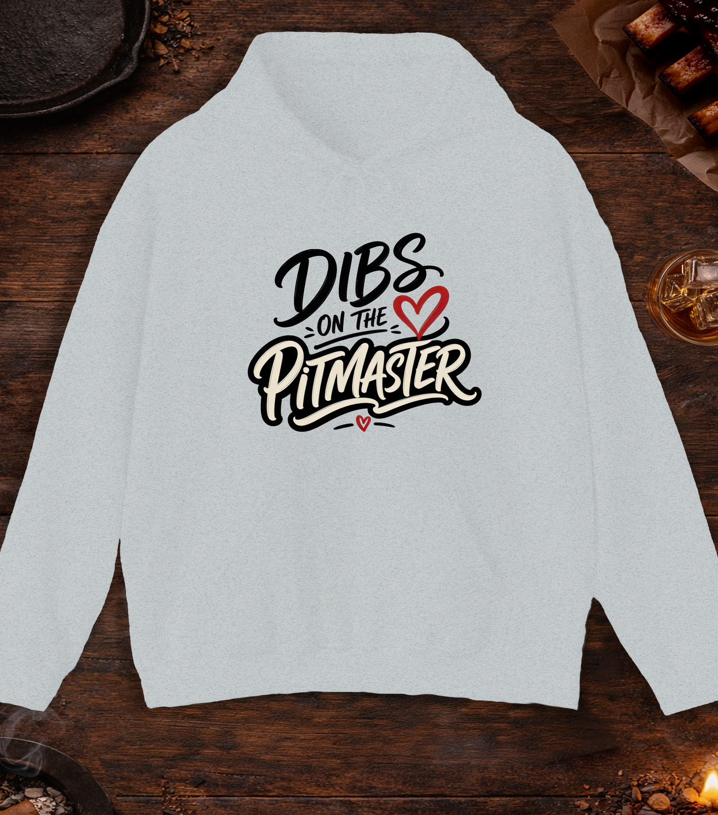 Dibs on the Pitmaster Hoodie - Ash