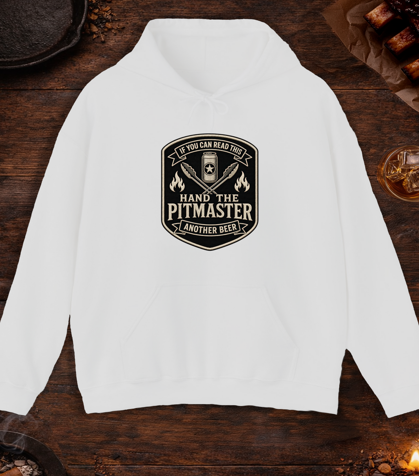 If You Can Read This, Hand the Pitmaster a Beer Hoodie - Ash