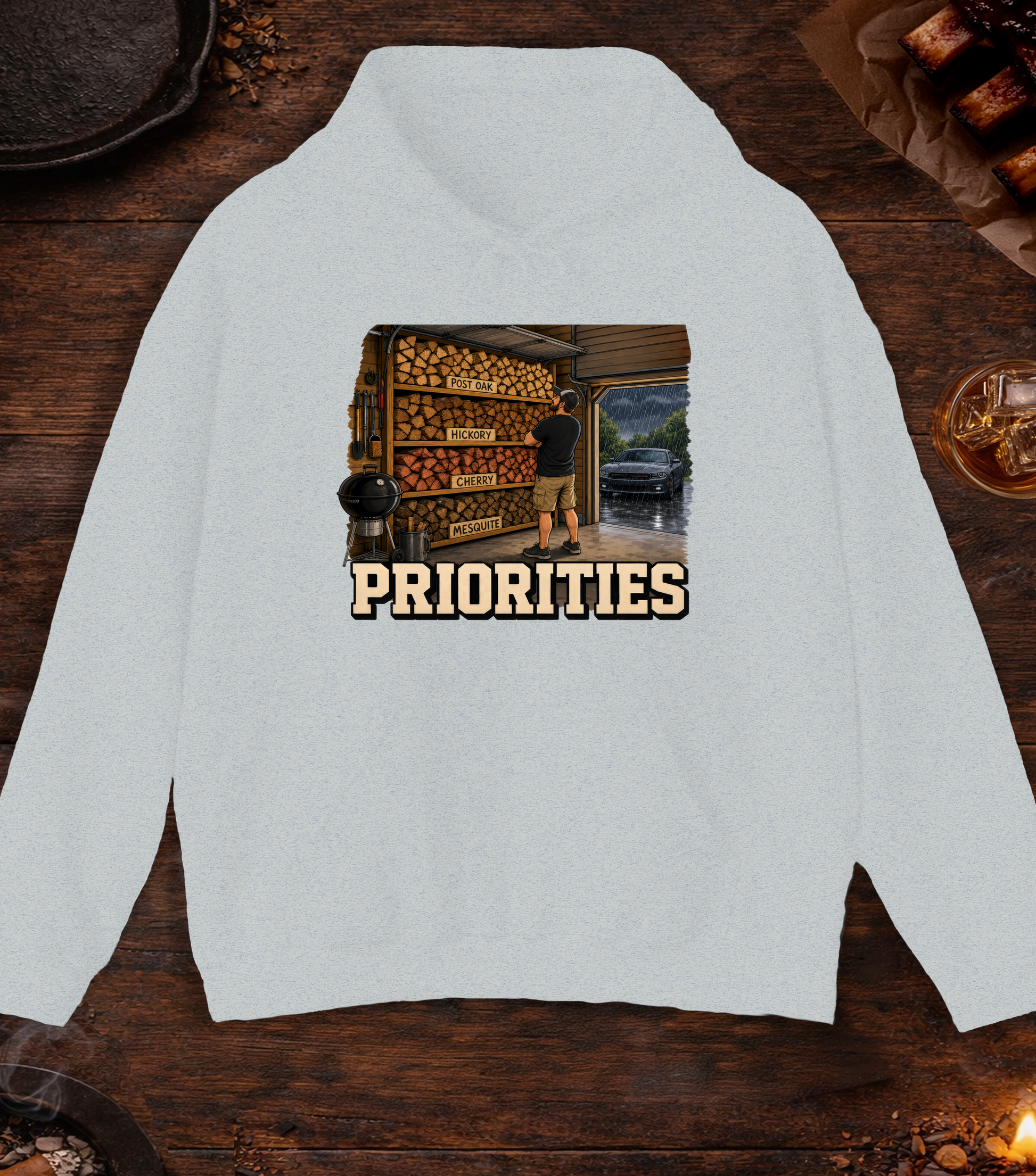 Priorities Hoodie - Ash