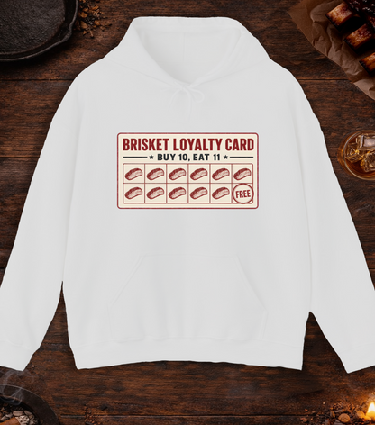 Brisket Loyalty Card Hoodie - Ash
