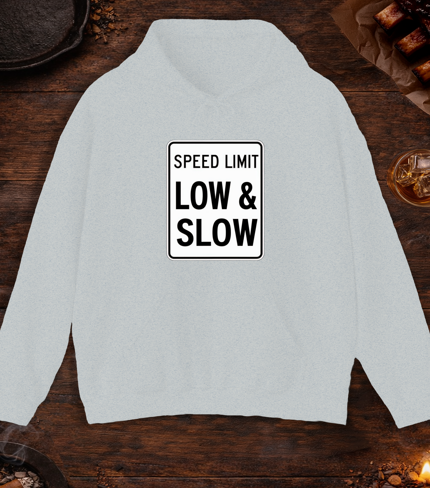 Speed Limit Low Slow Hoodie - Ash