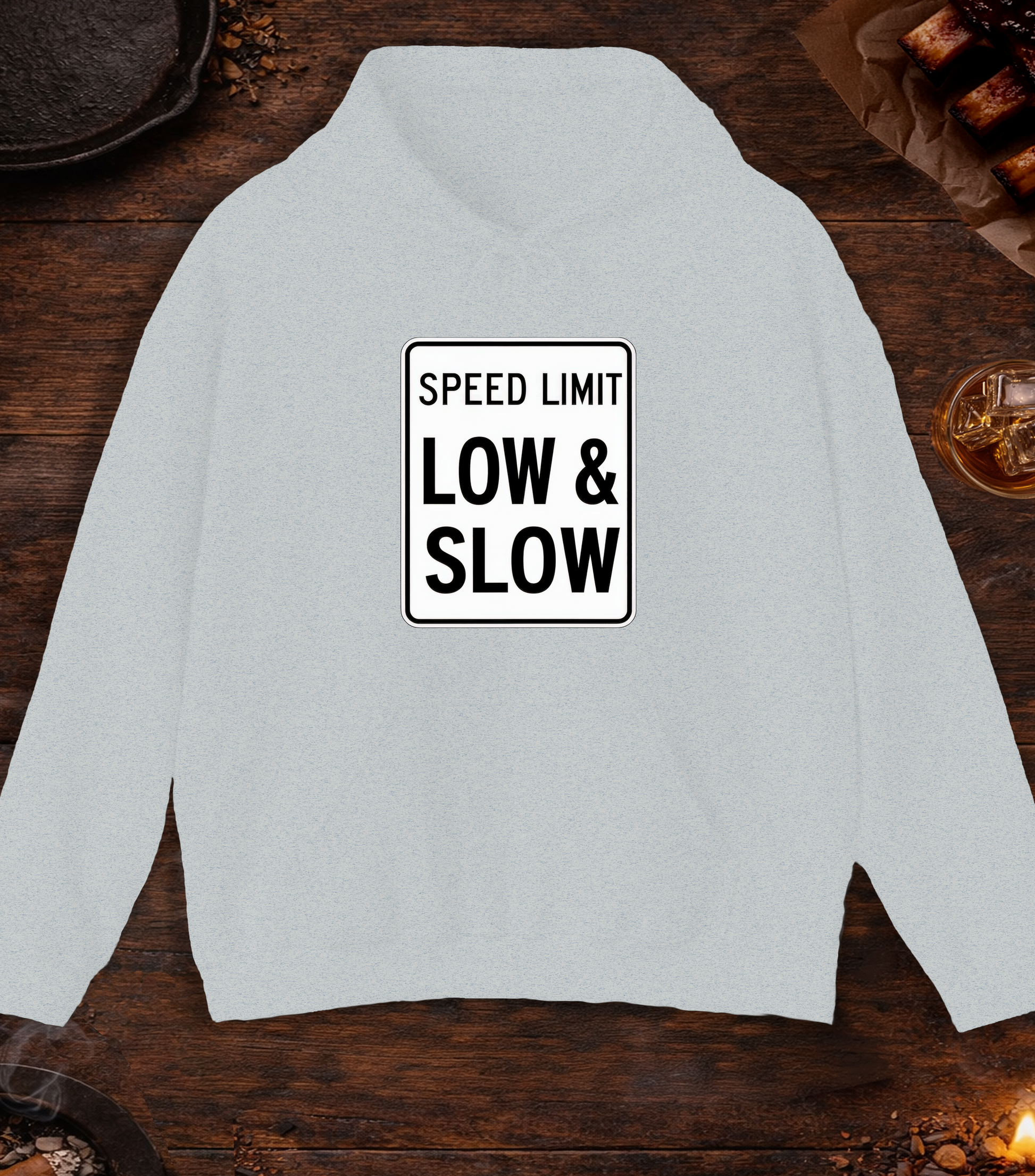 Speed Limit Low Slow Hoodie - Ash