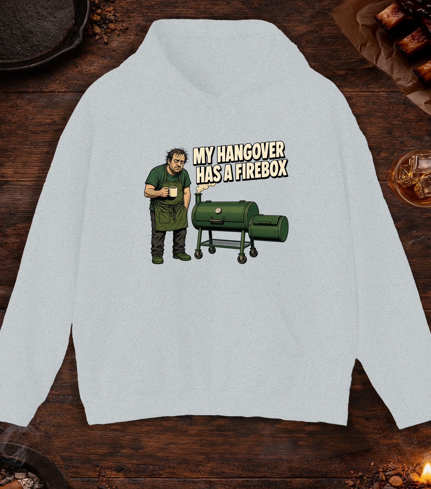 Hangover Firebox Hoodie - Ash