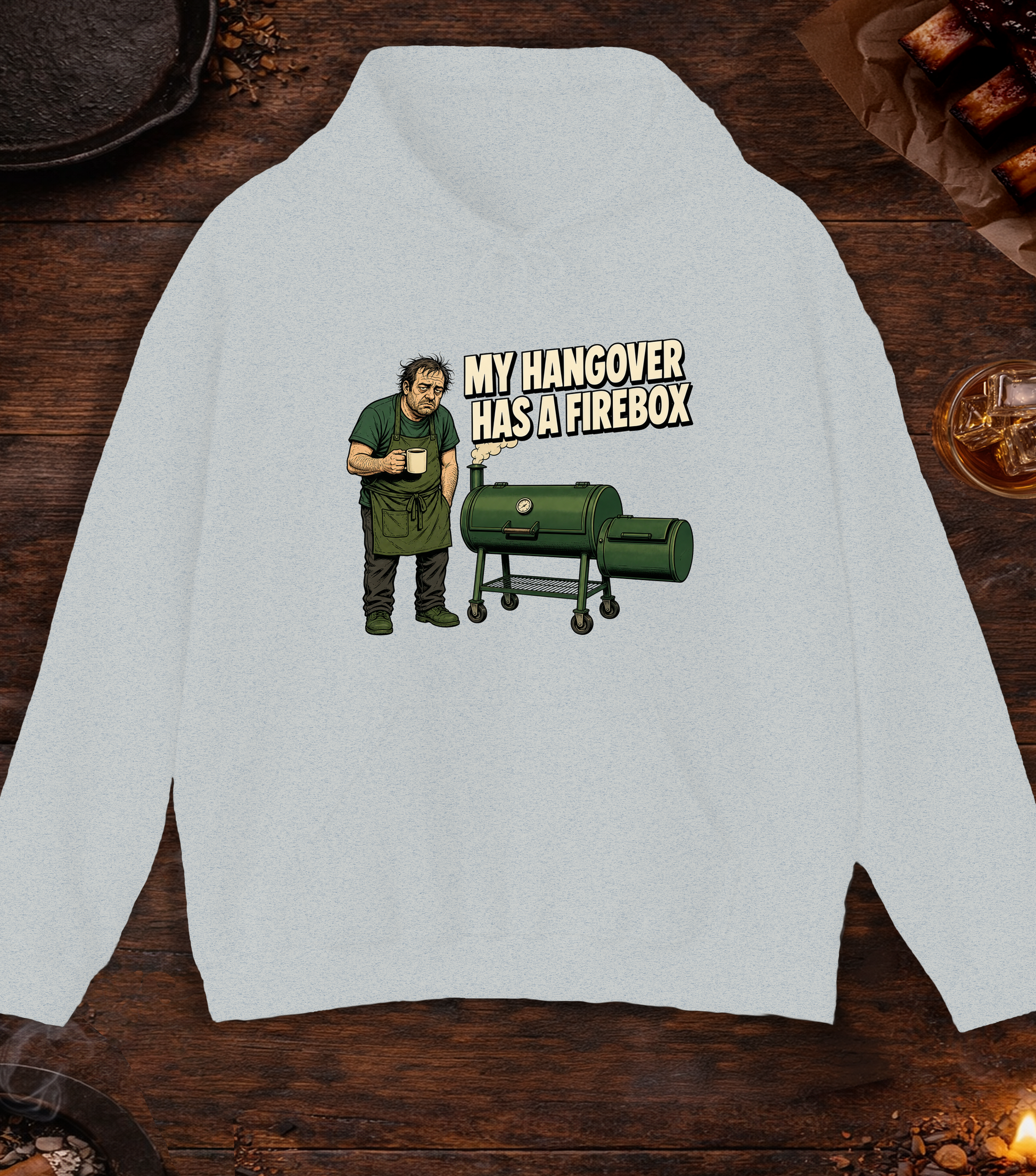 Hangover Firebox Hoodie - Ash