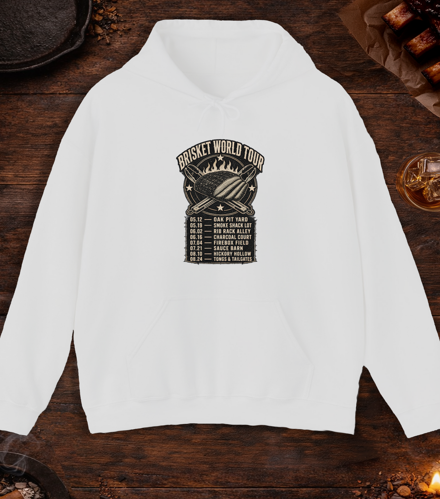 Brisket World Tour Hoodie - Ash