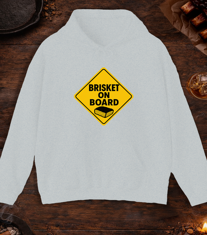 Brisket on Board Hoodie - Ash