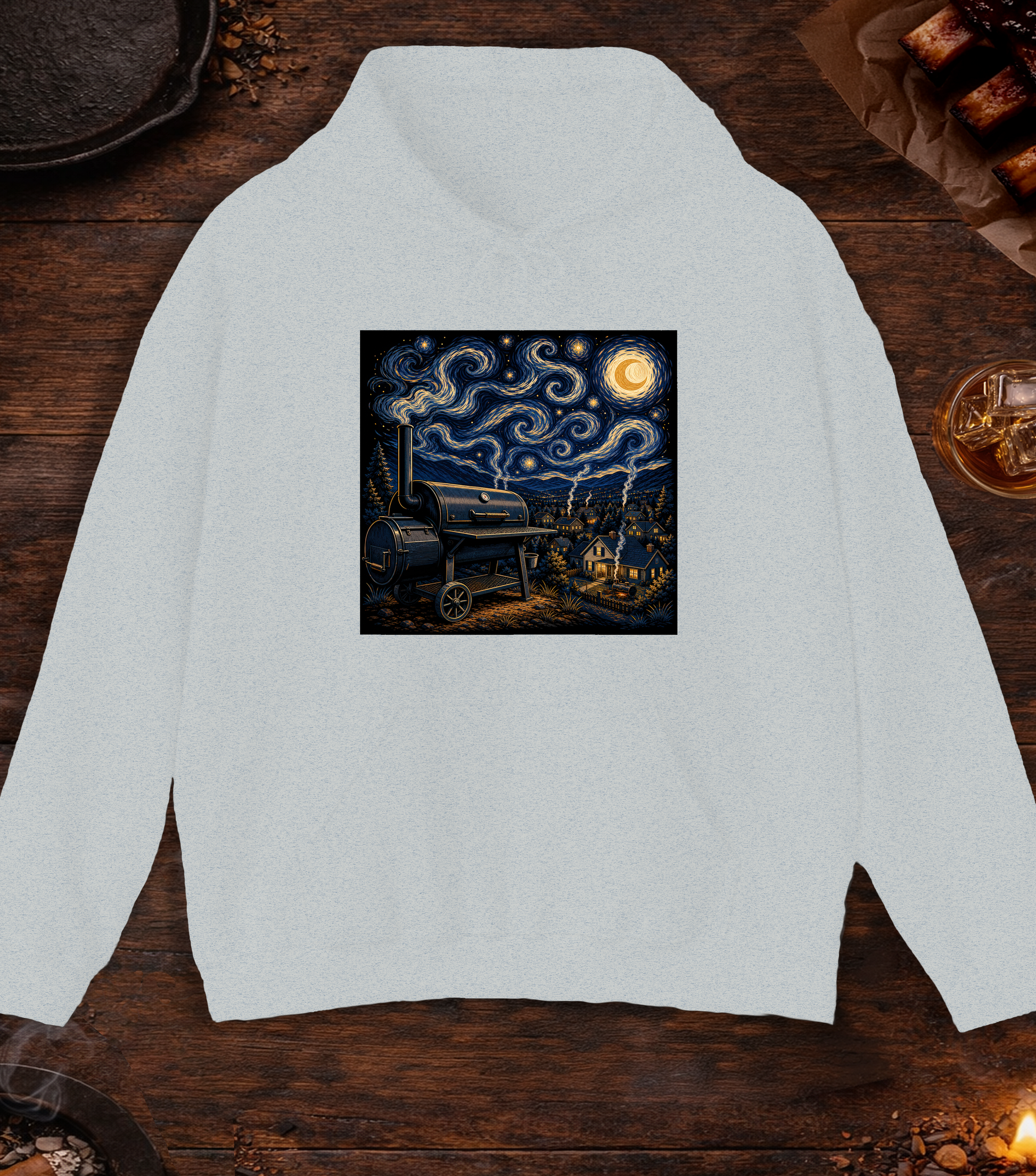 Smokey Night Hoodie - Ash