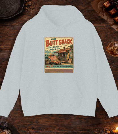 Butt Shack Matchbook Hoodie - Ash