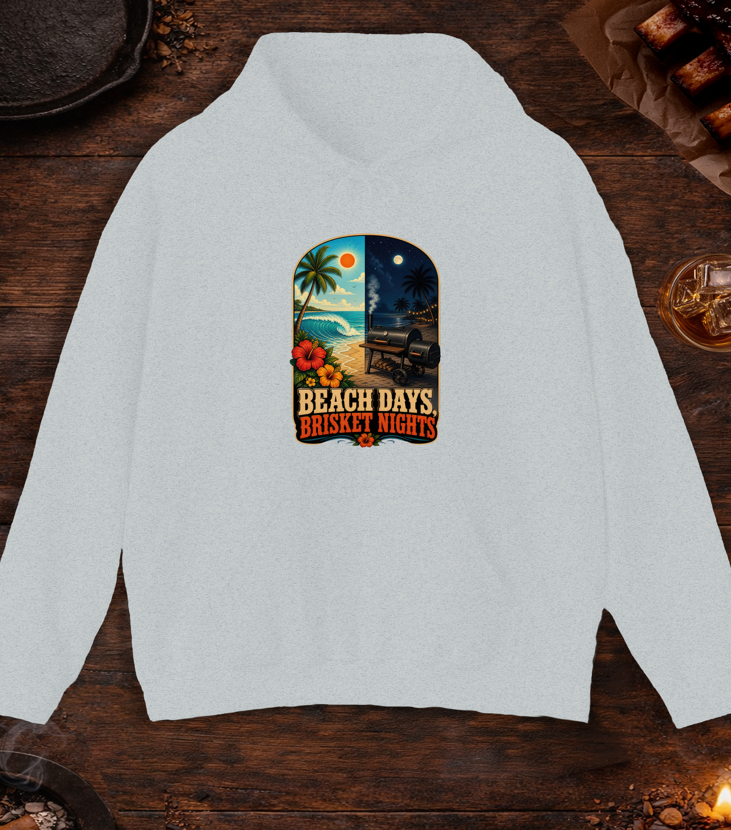 Beach Days Hoodie - Ash