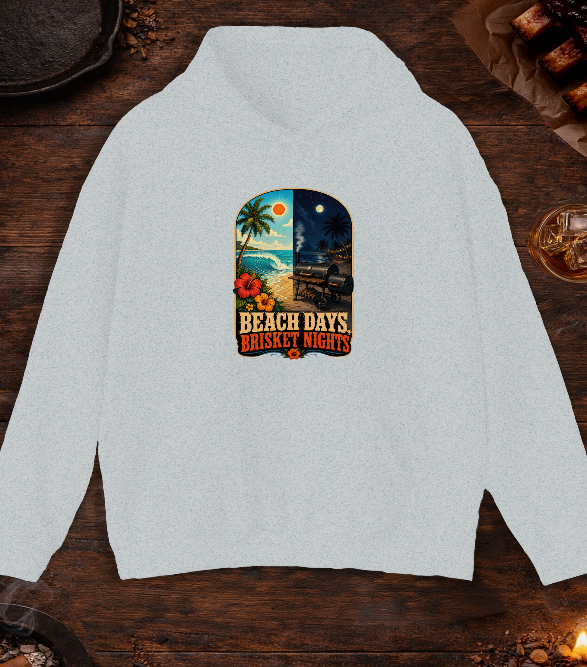 Beach Days Hoodie - Ash