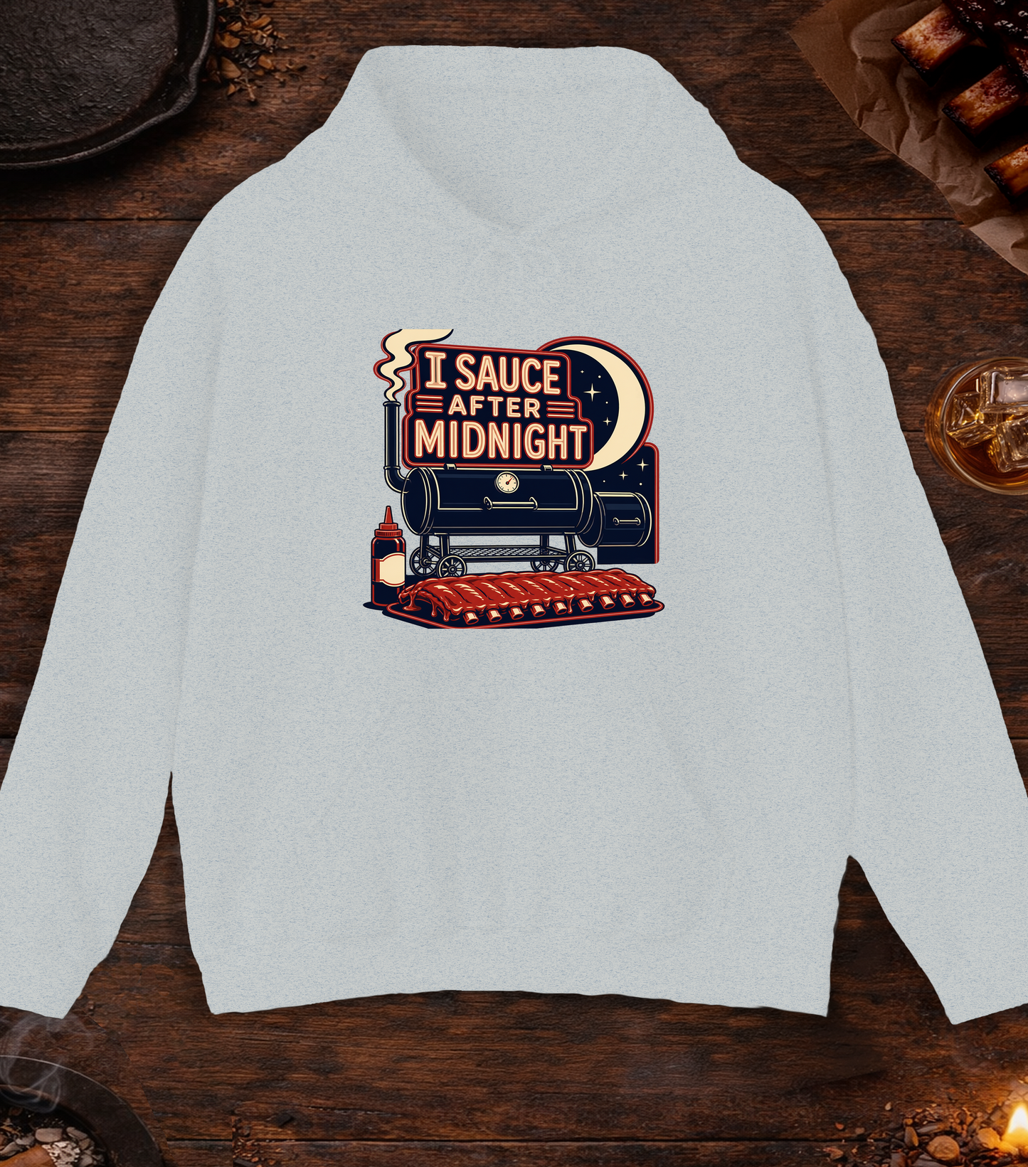I Sauce After Midnight Hoodie - Ash