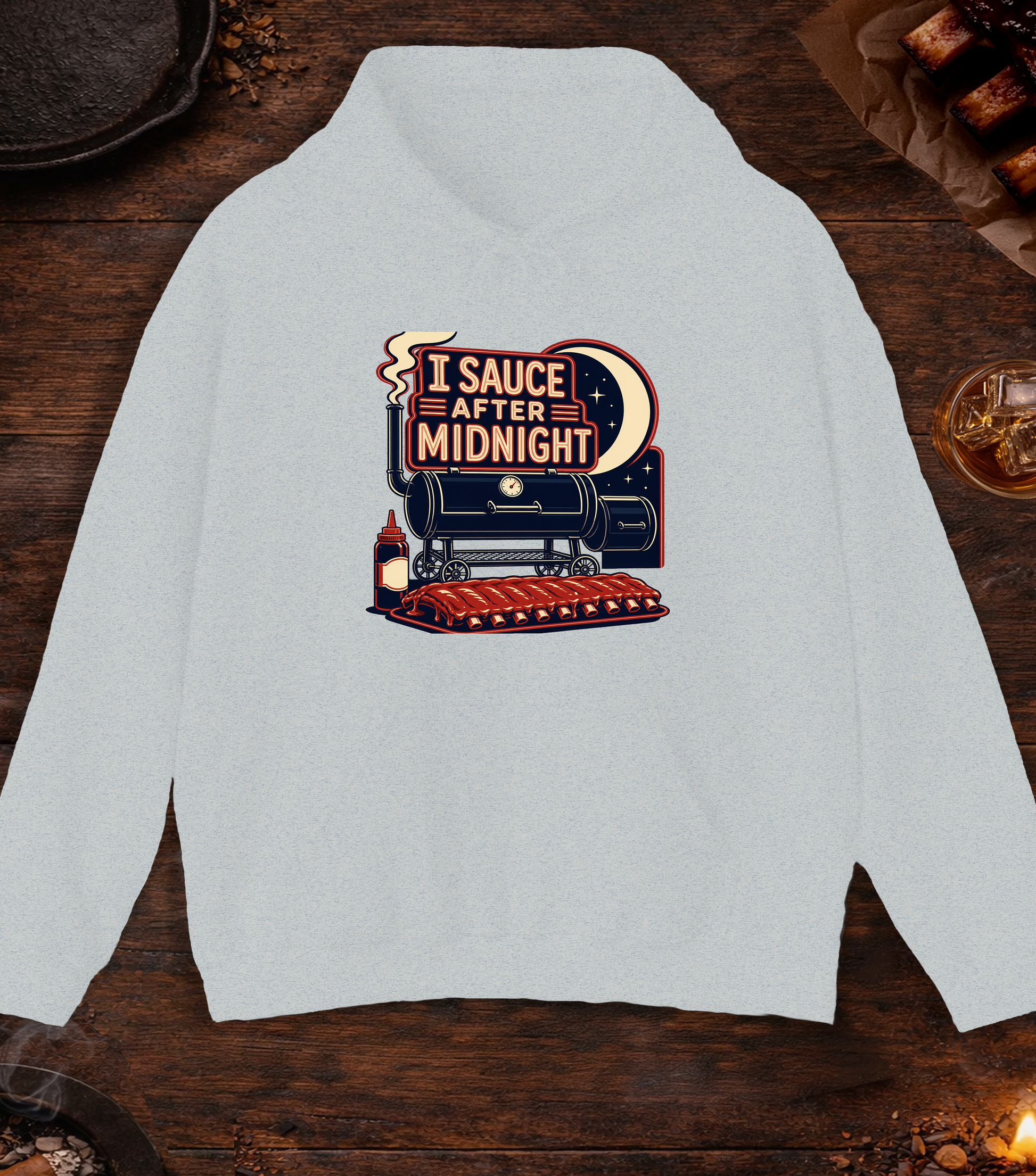 I Sauce After Midnight Hoodie - Ash