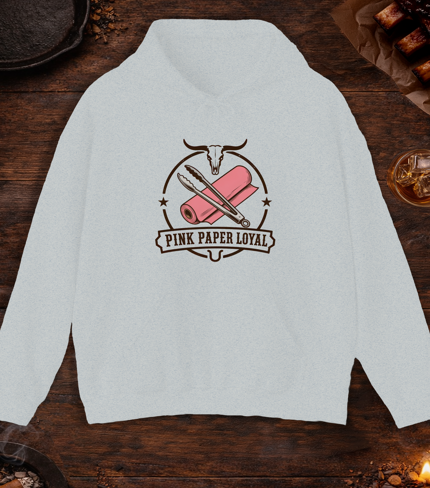 Pink Paper Loyal Hoodie - Ash