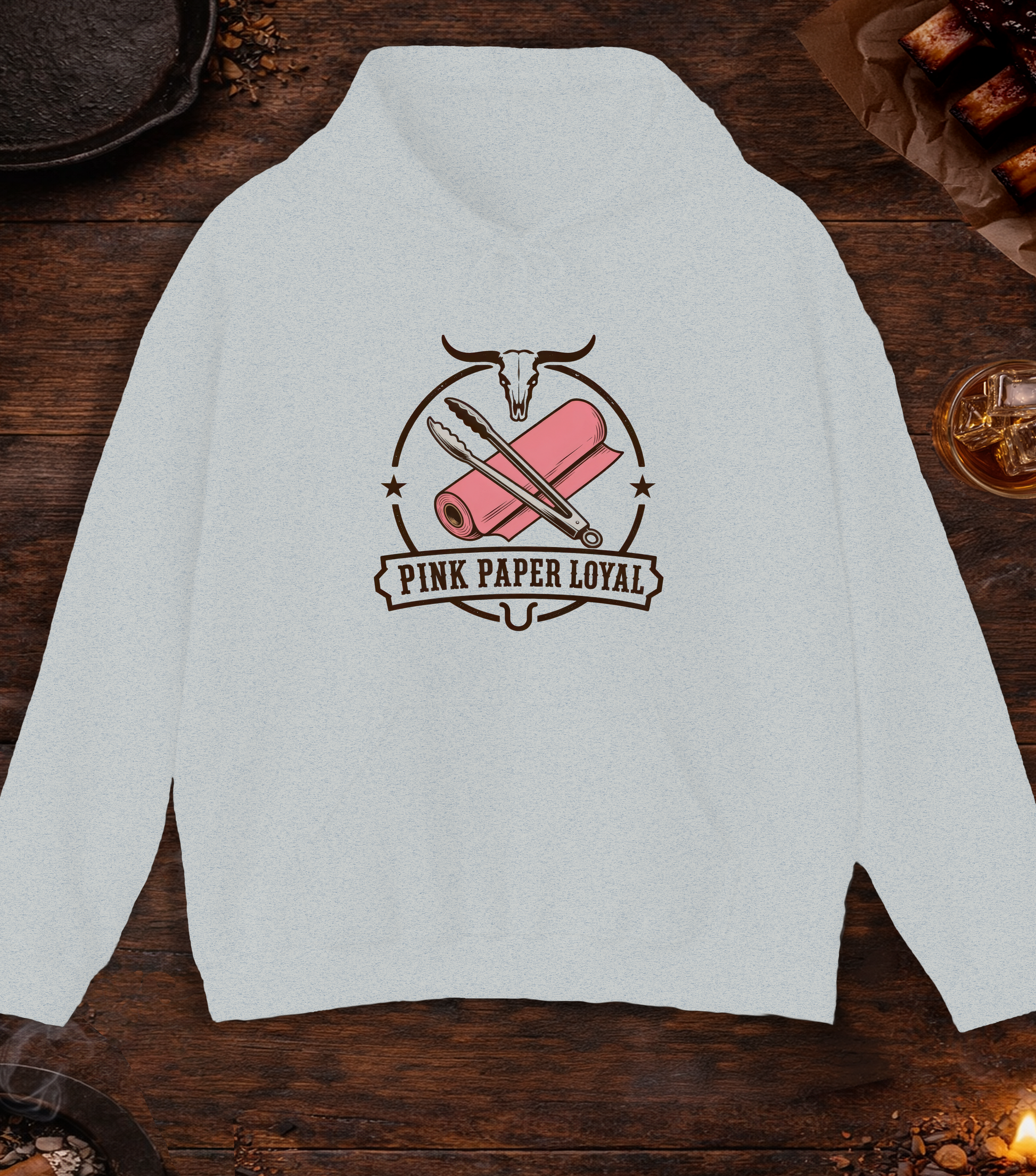 Pink Paper Loyal Hoodie - Ash