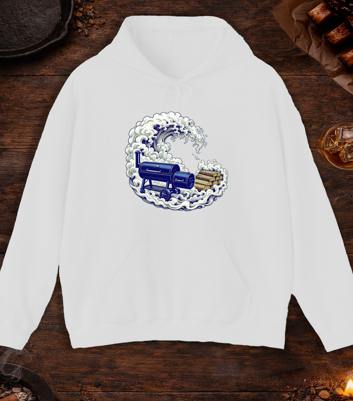 Smoke Wave Hoodie - Ash
