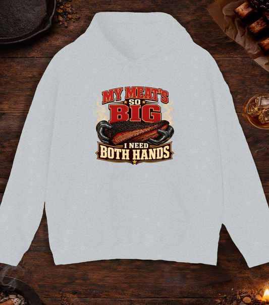 Meats So Big Hoodie - Ash