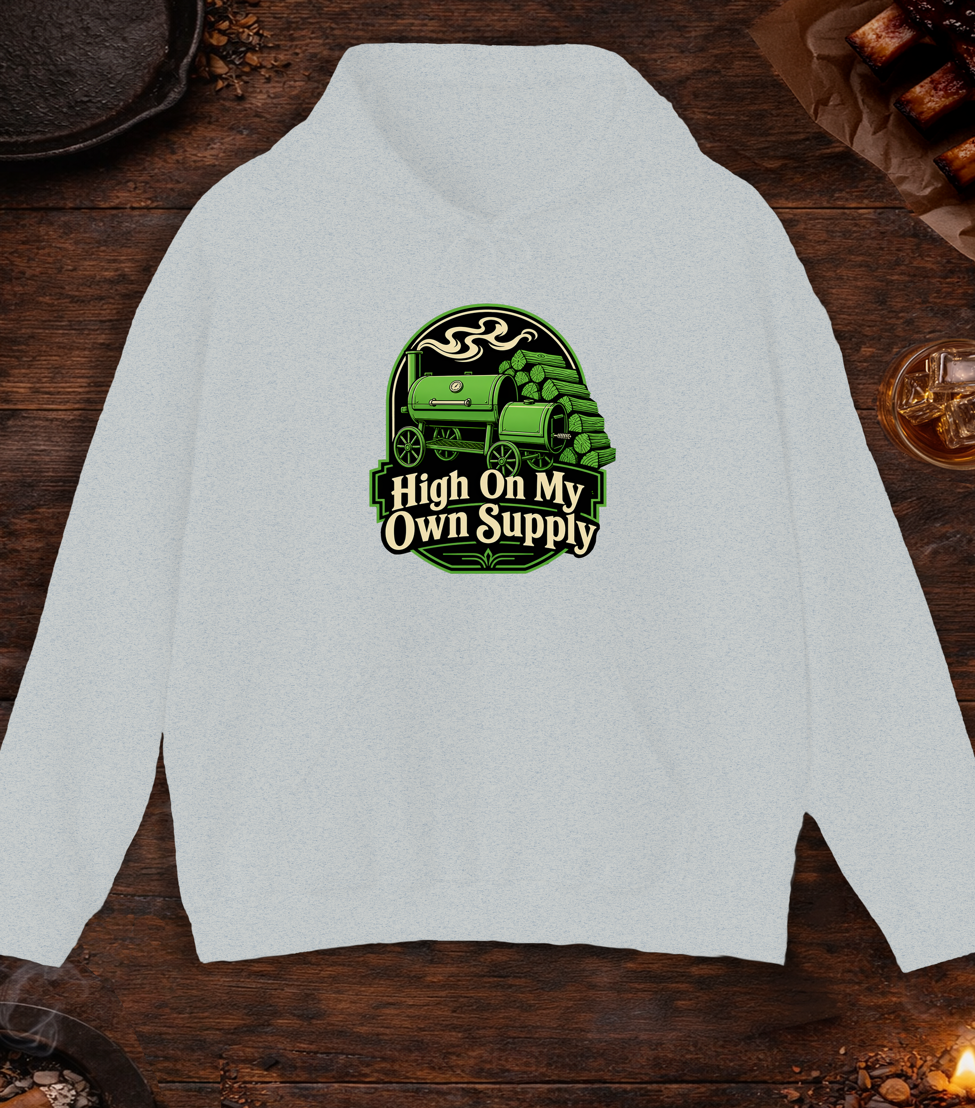 High On My Own Supply Hoodie - Ash