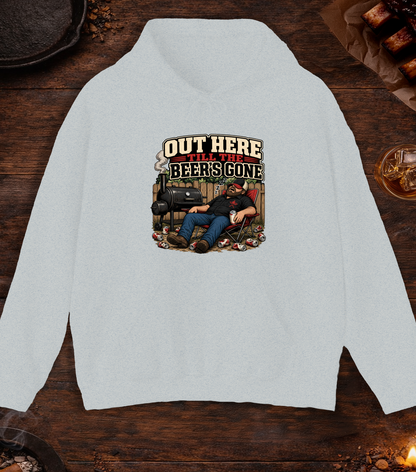 Till the Beer's Gone Hoodie - Ash