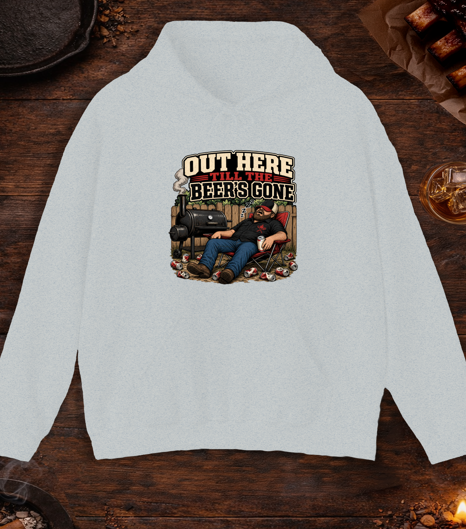 Till the Beer's Gone Hoodie - Ash