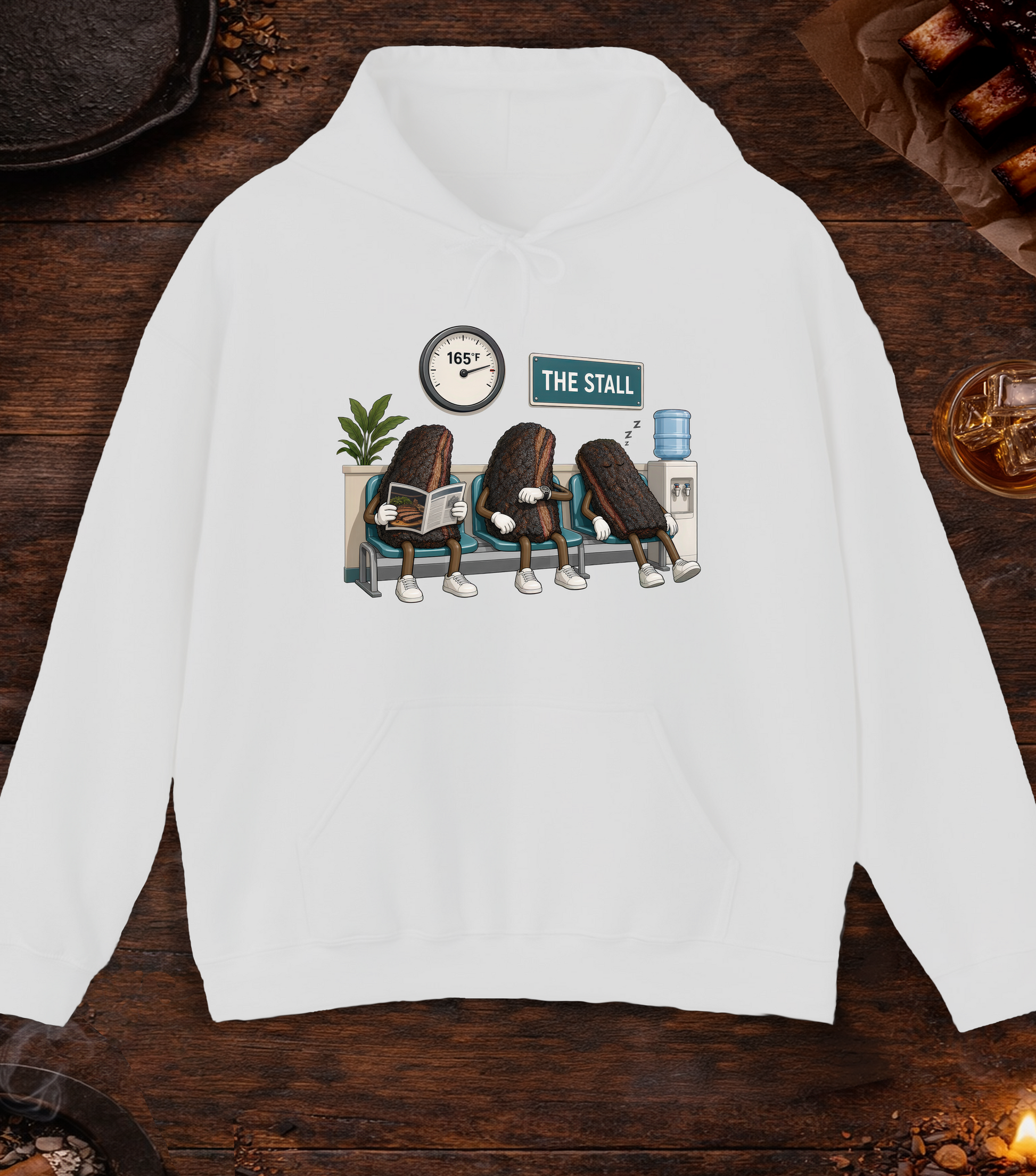 Stall Waiting Room Hoodie - Ash