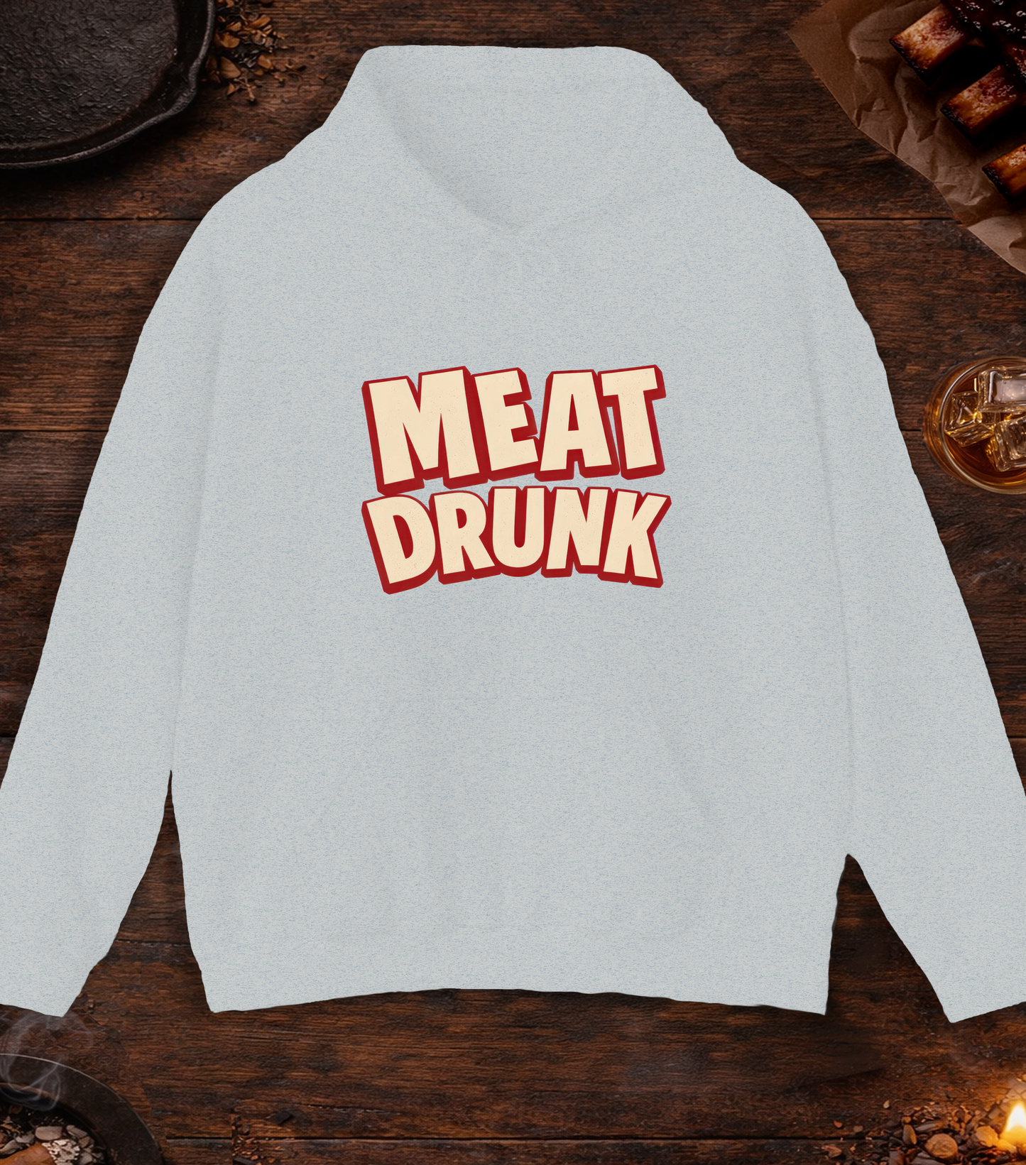 Meat Drunk Hoodie - Ash
