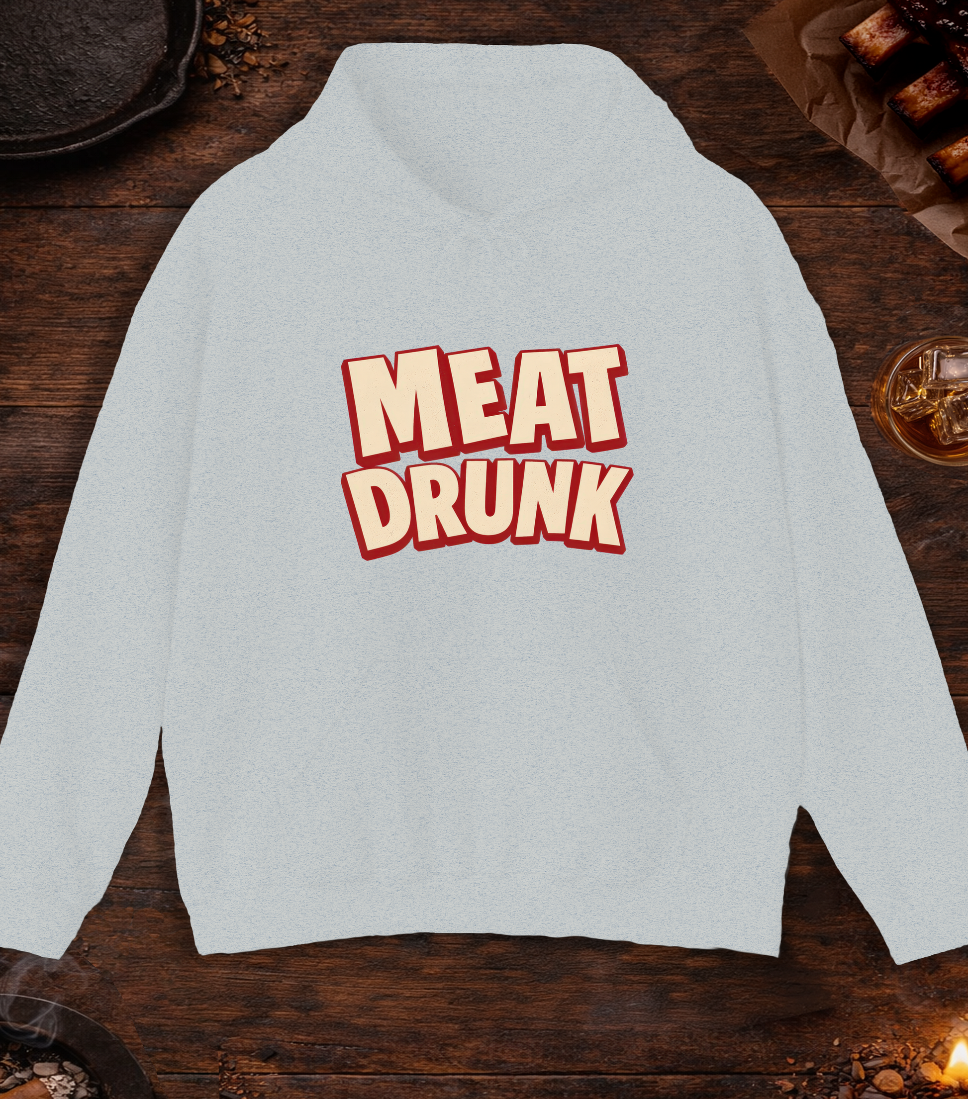 Meat Drunk Hoodie - Ash