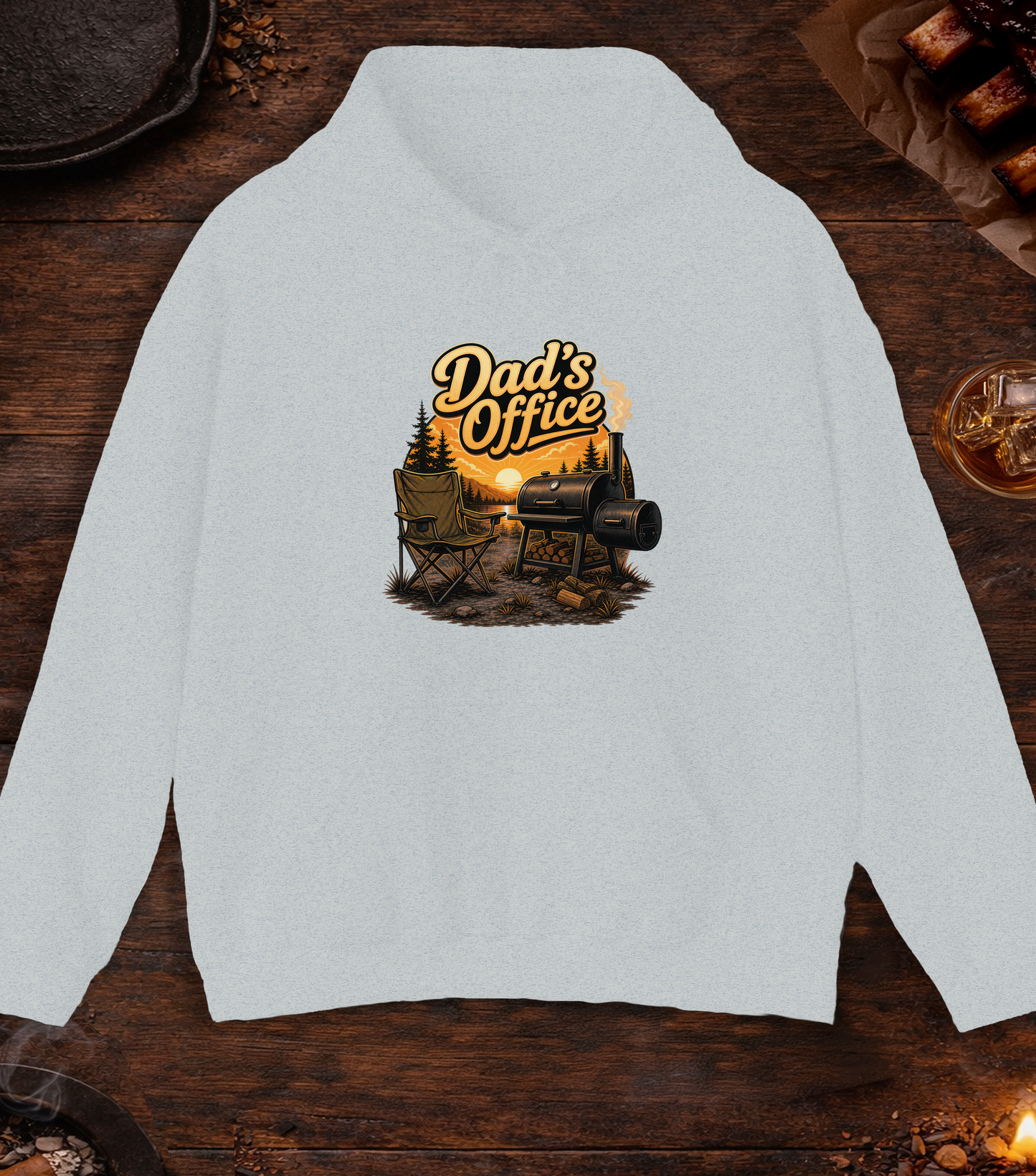 Dad's Office Hoodie - Ash