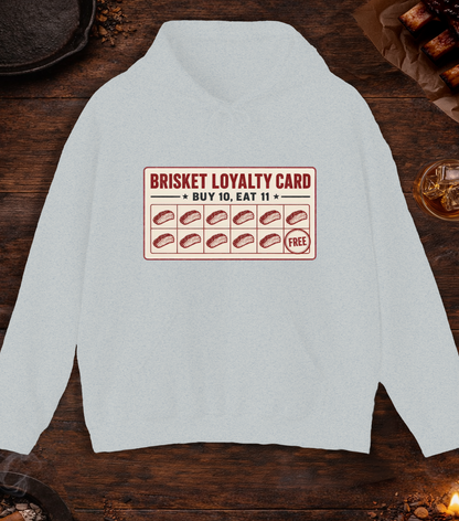 Brisket Loyalty Card Hoodie - Ash