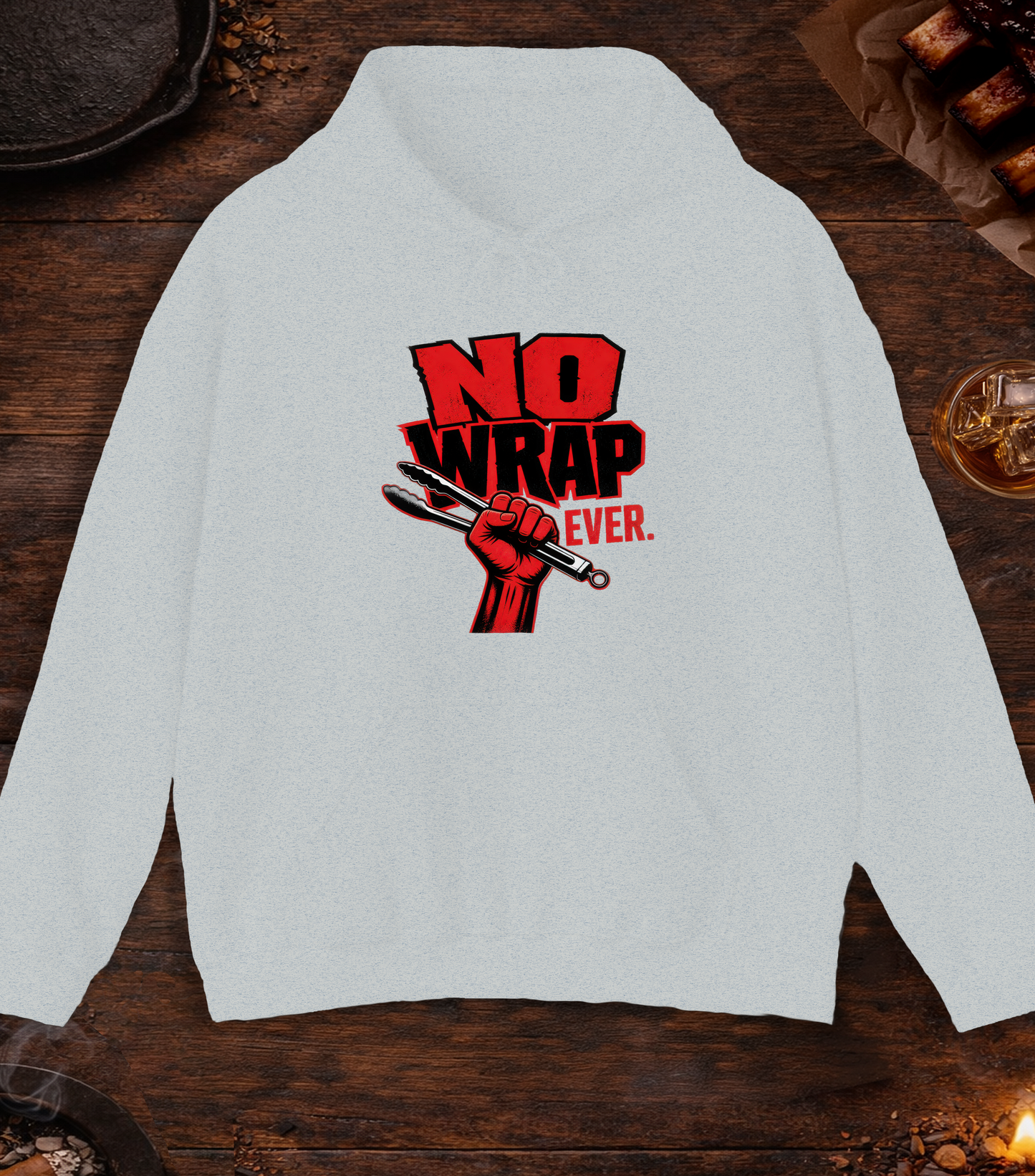 No Wrap Ever Hoodie - Ash