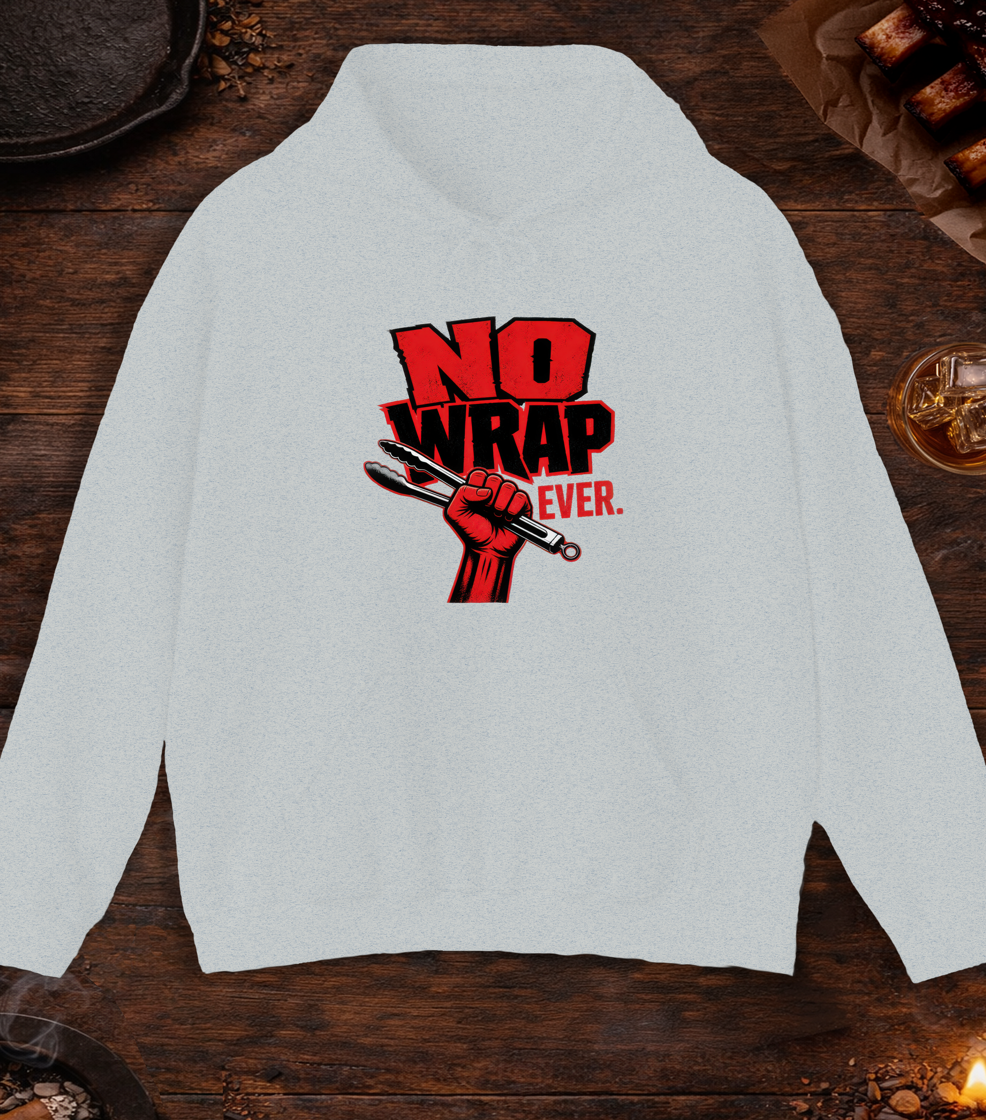 No Wrap Ever Hoodie - Ash